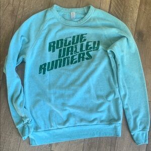 Crew Neck Sweatshirt with Textured Fabric